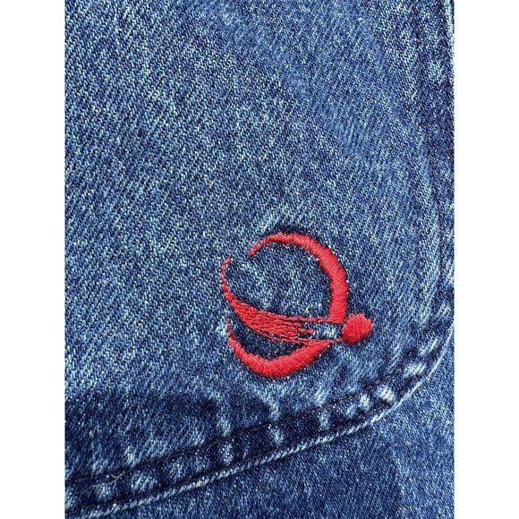 Blue Comet Shorts 31 Blue Jean Denim Jorts Raw Hems Wide Leg Vintage Adult Mens - Picture 10 of 16